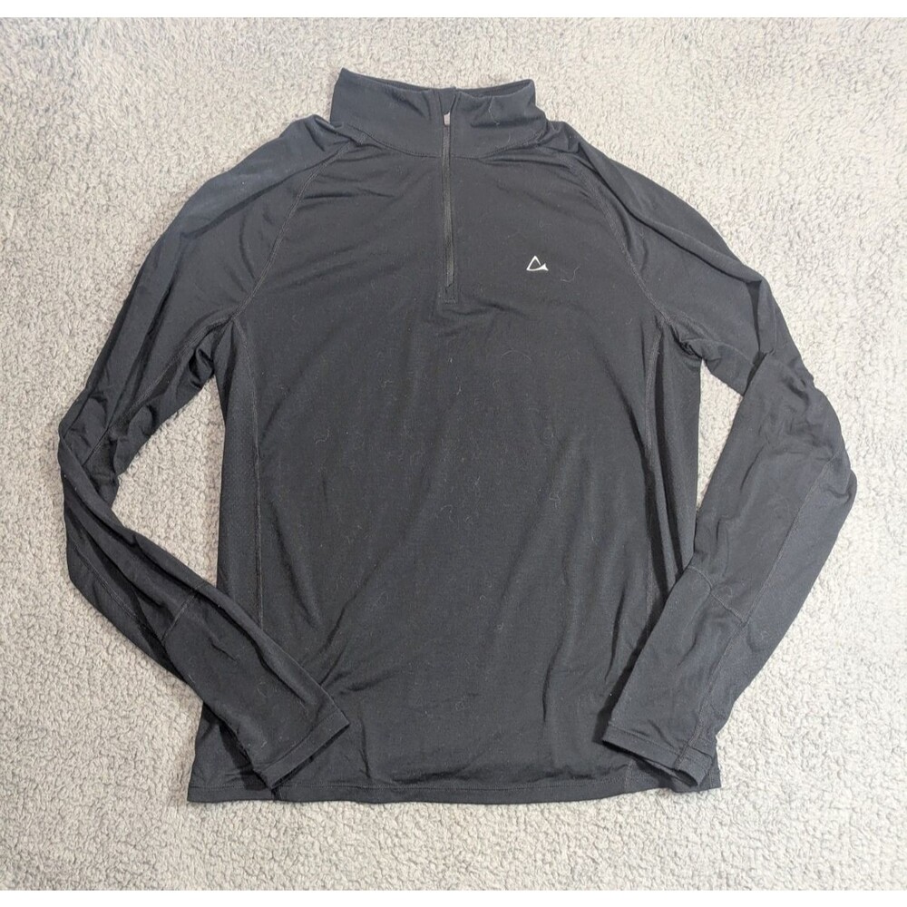 Paradox Quarter Zip Pullover Mens M Black DriRelease Athletic Top